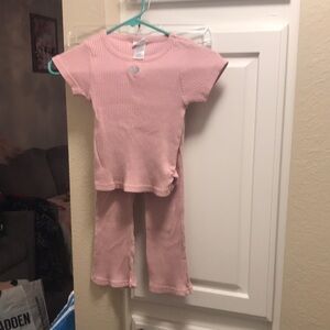 Girls’ Nicole Miller pink matching outfit - shirt and leggings